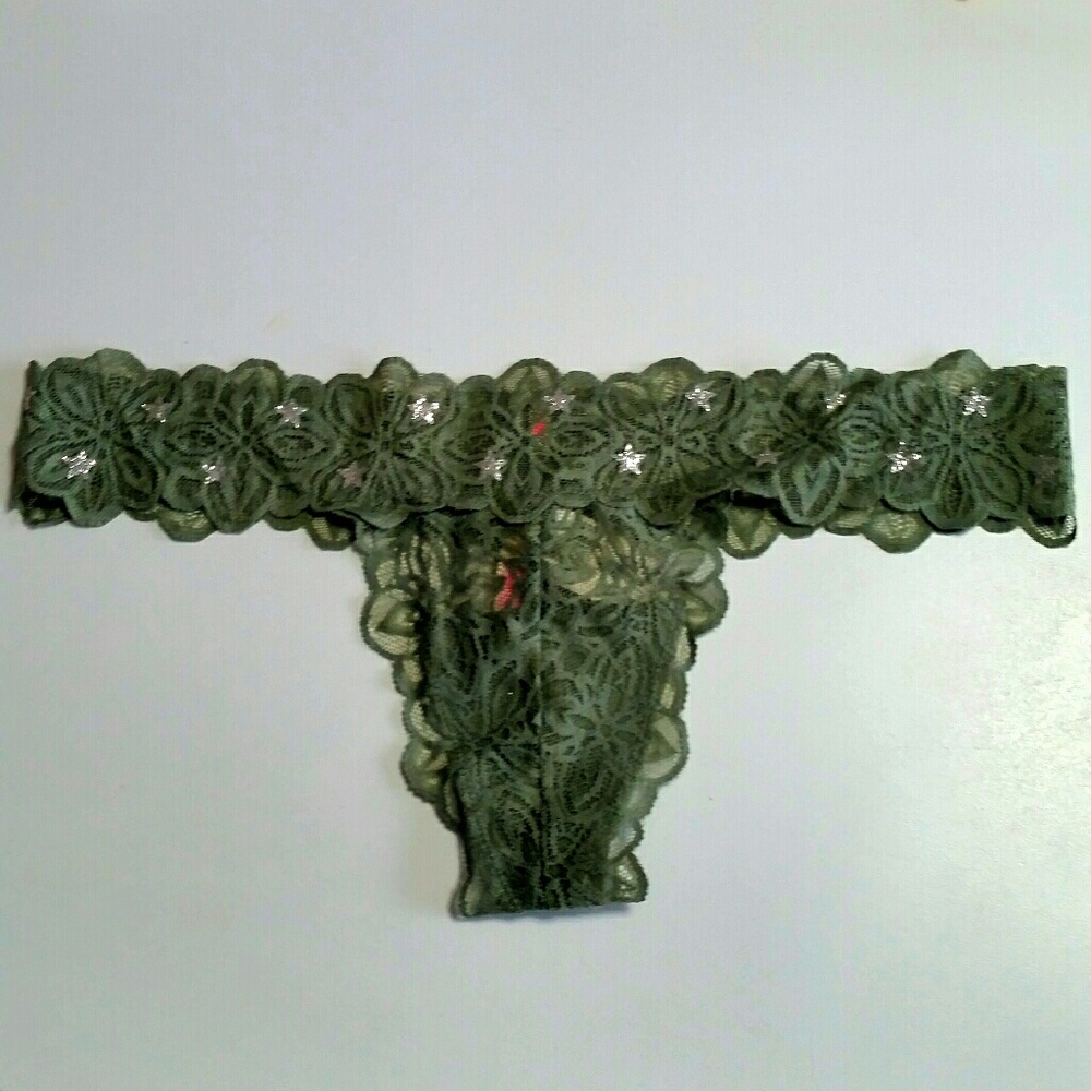 VS PINK Lace string thong panties